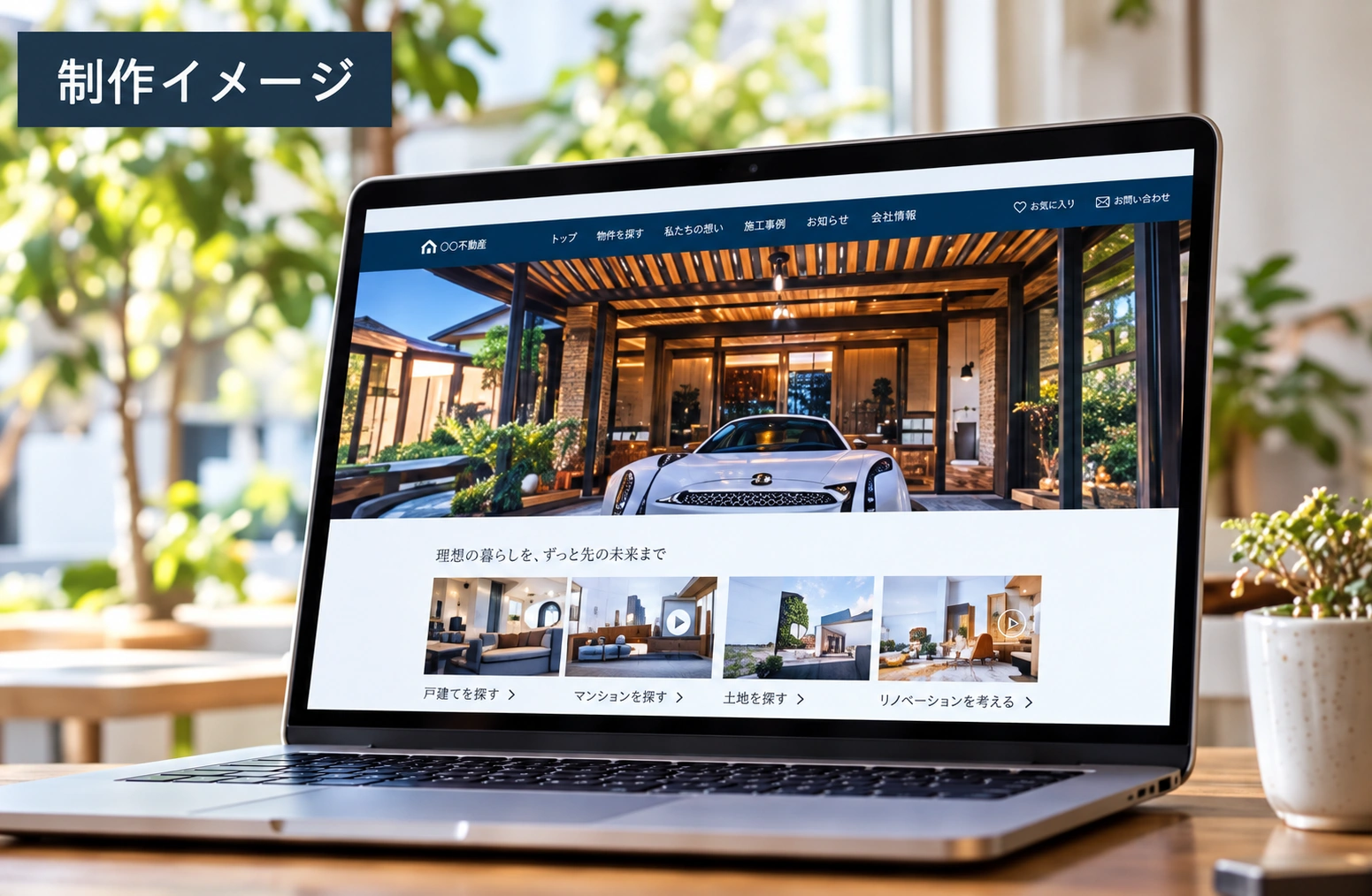 承認済みデザインのAI制作イメージ。受託実績ではありません。