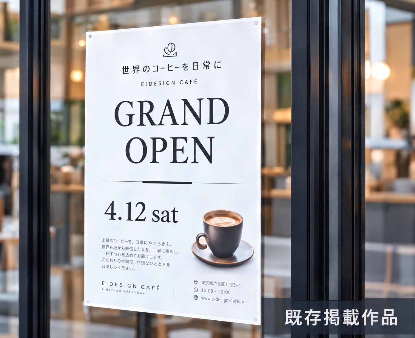 承認済みデザインのAI制作イメージ。受託実績ではありません。