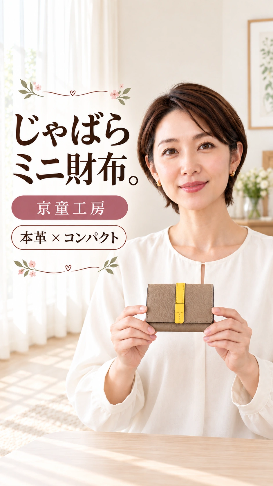 AI映像・AI音声による商品紹介動画の制作例｜京童工房のじゃばらミニ財布の元カバー